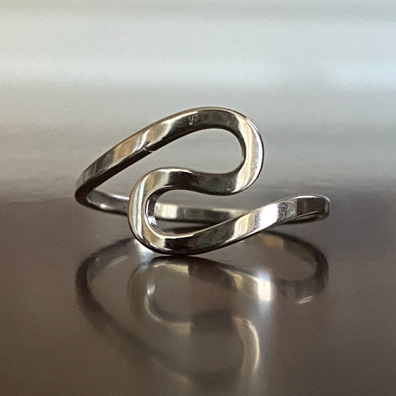 Elegant Stainless Steel Infinity Twist Ring by NueJewelz - Nue Jewelz