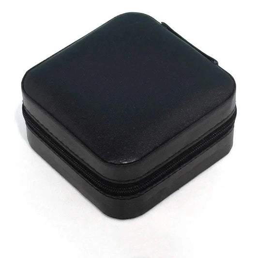 Limited Edition Eco-Friendly Black PU Leather Jewelry Box with sleek design.