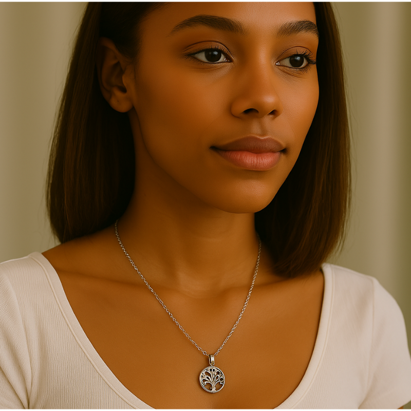 Elegant Round Tree Of Life Necklace by NueJewelz - Nue Jewelz