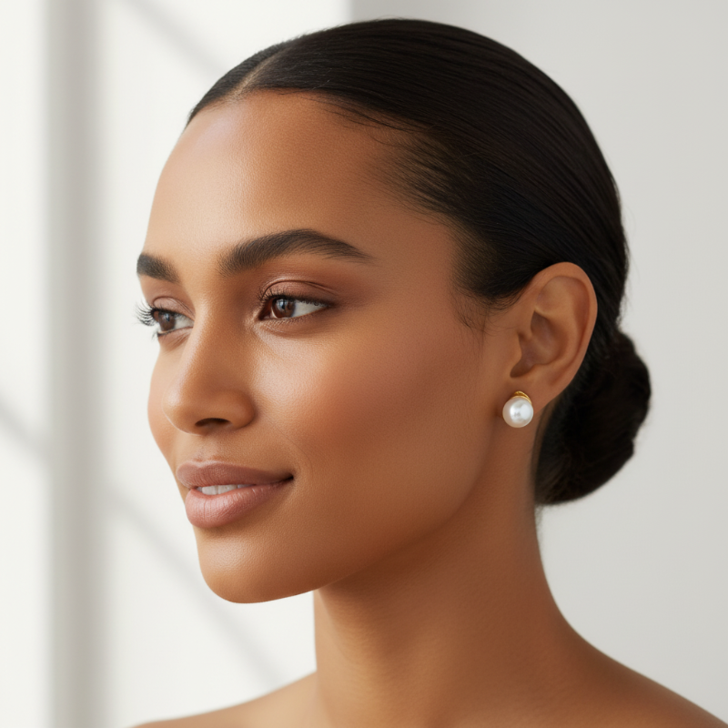 The Classic Pearl Stud - Nue Jewelz