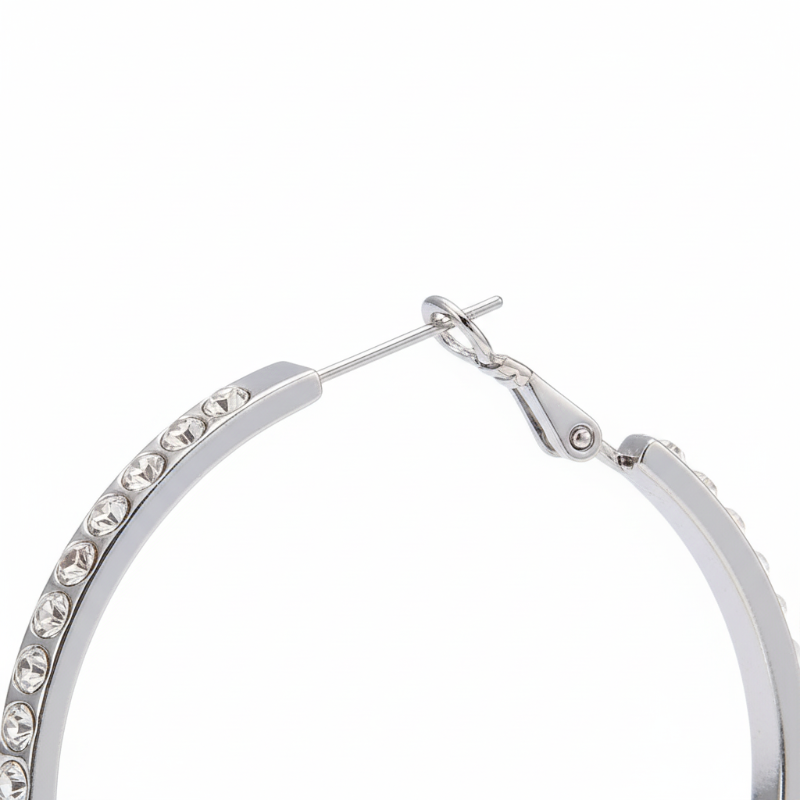 The Sparkle Band Hoop Silver - Nue Jewelz