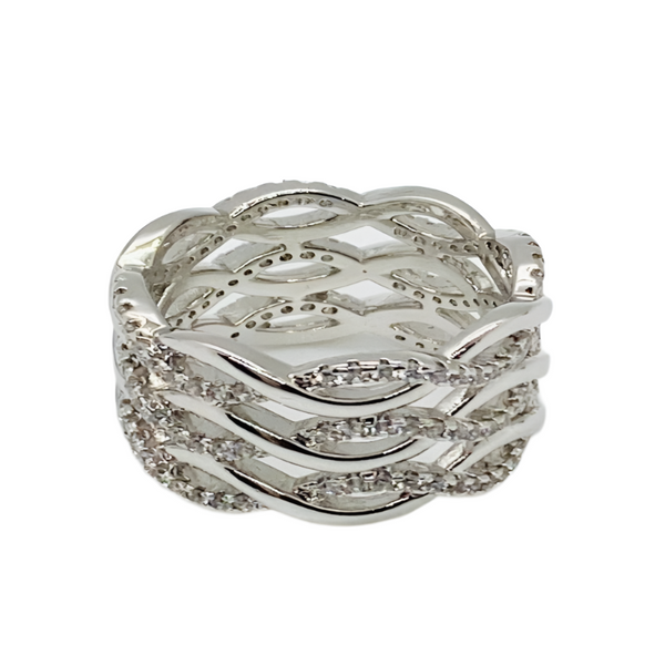 Twist Wide Cocktail Ring