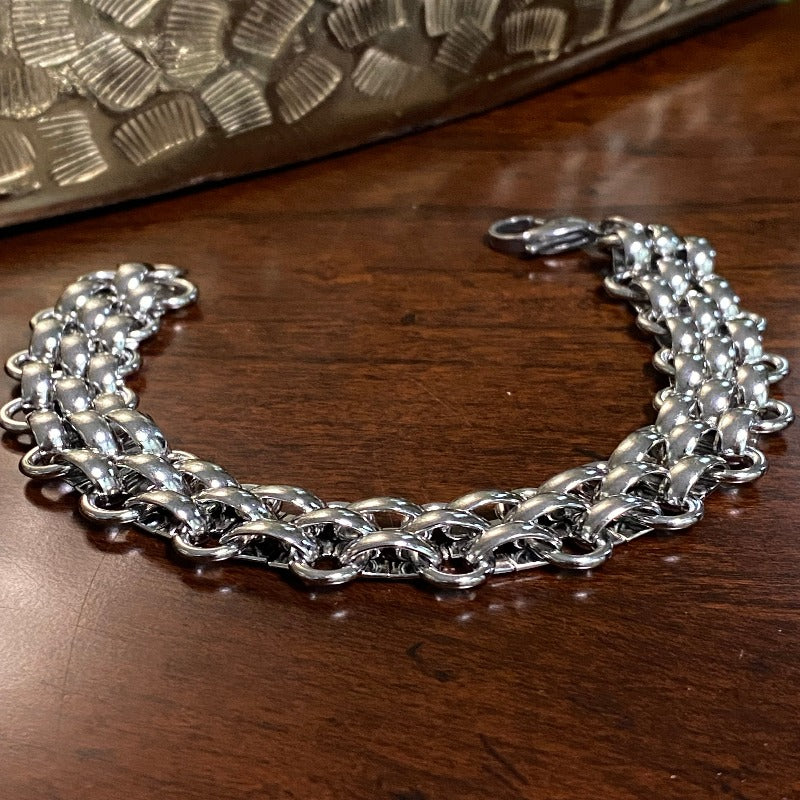 Titanium Steel Double Layer Bracelet