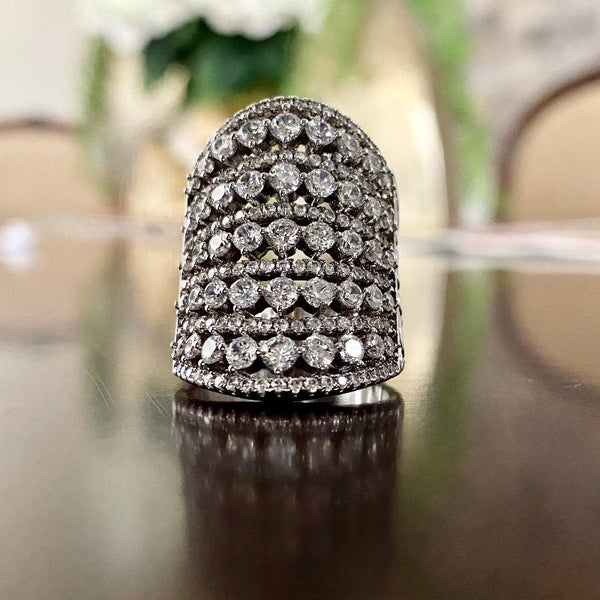 Radiant Diamond Cocktail Ring