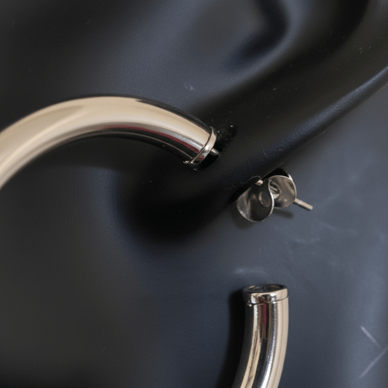 The Everyday Hoop Silver - Nue Jewelz 