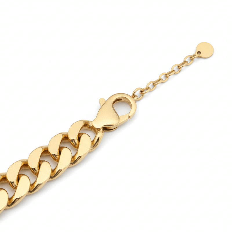 The Glow Link Chain - Gold Plated Stainless Steel Anklet Bracelet | Nue Jewelz - Nue Jewelz 
