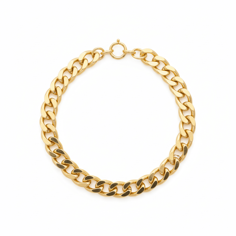 The Glow Link Chain gold-plated adjustable anklet and bracelet with tarnish-resistant stainless steel design